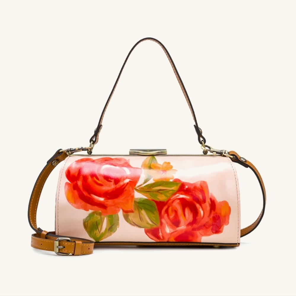 Patricia Nash Bovino Frame Satchel - Citrus Rose